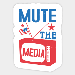 Mute The Media Sticker